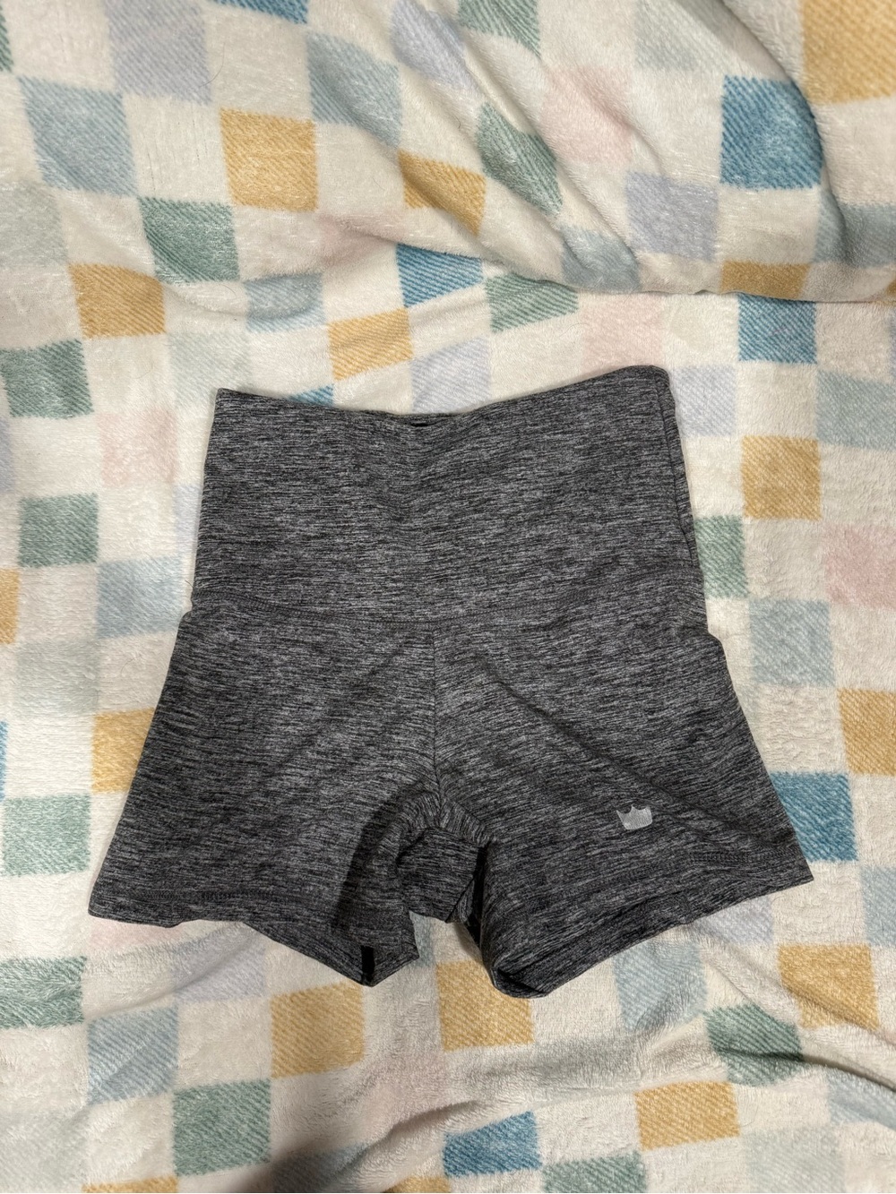 SHEFIT Charcoal Heather High-Waist Women’s Active Shorts